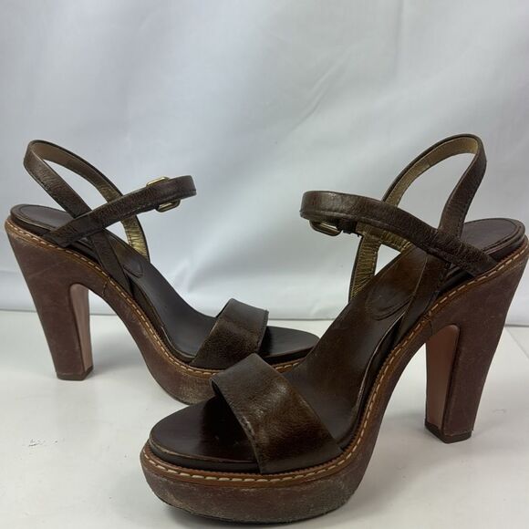 Prada Niciolla Platform Sagentle Worn Platform Shoes - Picture 5 of 16